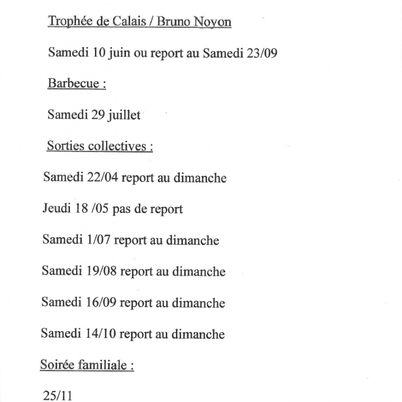 Le programme des sorties de la COURGUINOISE est disponible !